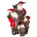 Χριστουγεννιάτικος Διακοσμητικός Άγιος Βασίλης, με Φαναράκι και Κουκουνάρια (30cm)